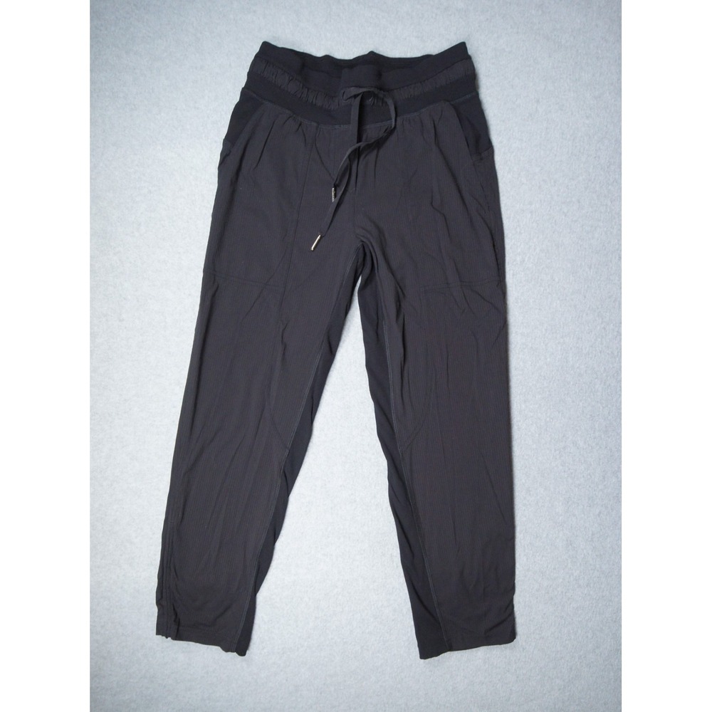 Lululemon Pants Womens 2 Black Dance Studio Mid Rise Cropped Activewear Ladies